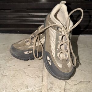 Salomon Contragrip Youth Size 3 Hiking Boots Rubber Reinforced Toe Lace Up B53